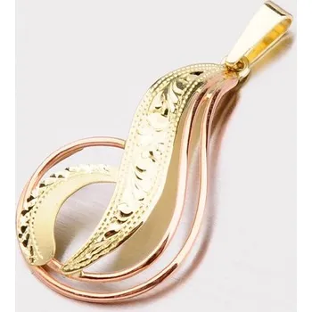 Přívěsek Dámský přívěsek zlato mix 585 53P-095