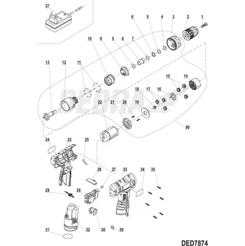 Přepínač otáčení DEDRA XDED7874.26