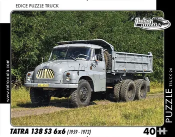 Puzzle Retro-auta Tatra 138 S3 6x6 40 dílků