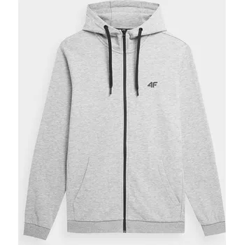 Pánská mikina 4F 4FAW23TSWSM695 COLD LIGHT GREY MELANGE Pánská mikina US XXL 4FAW23TSWSM695 CO LIG GREY MEL
