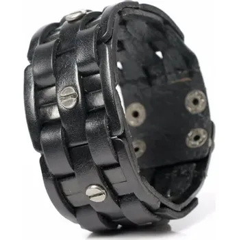 Náramek B-TOP Ručně tkaný kožený náramek Bandage