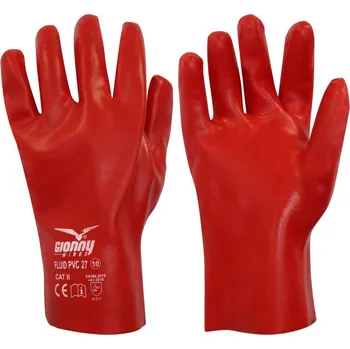 Pracovní oblečení Pracovní rukavice Payper FLUID PVC 27 Barva: Červená, Velikost: 10