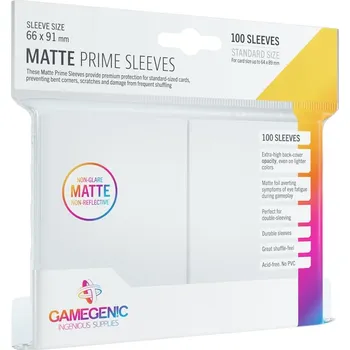 Příslušenství k deskovým hrám Gamegenic Matte Prime Sleeves White (100 obalů) - Obaly na karty
