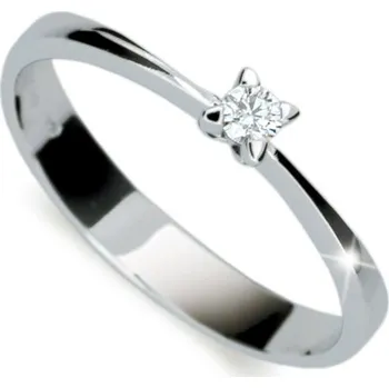 Prsten Zásnubní prsten zlato 585/1000 zirkon ZP1958 velikost 64