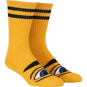 Ponožky Toy Machine Sect Eye Stripe mustard