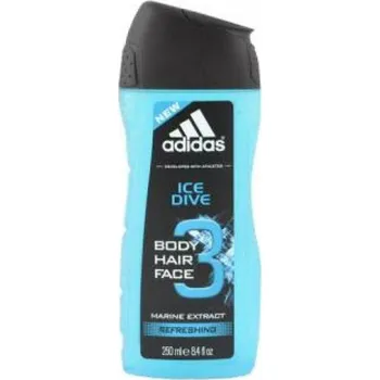 Sprchový gel Adidas Ice Dive sprchový gel 3v1 250 ml