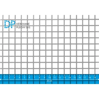 Plech Děrované plechy Qg 10-12 pozink, 1.5x1000x2000 mm