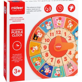 Puzzle Mideer Hodiny s myškami puzzle 24 dílků