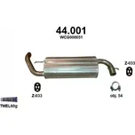 Výfuk LANDROVER FREELANDER 1.8i-16V, zadní díl s příslušenstvím IZAWIT 44001