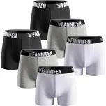 FANNIFEN Dárková sada 1 : Pánské bavlněné boxerky FAN-55450 6ks v balení Barva: Šedá, Velikost: M