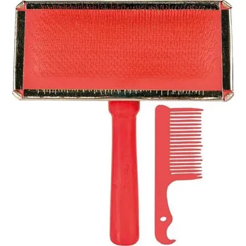 Kartáč pro zvířata Finišák velký, dřevěná rukojeť 11 x 14 cm