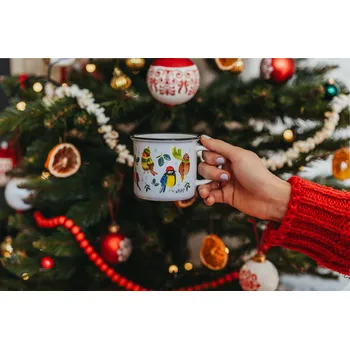 ePiPí Keramický hrnek 250 ml - Ptáčci v zimě