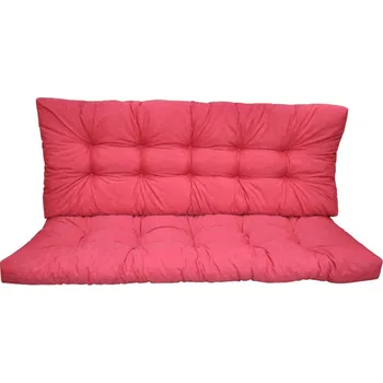 Polstr na zahradní houpačku 120 cm - látka malinový melír