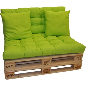 Polstry na paletový nábytek - látka světle zelený melír