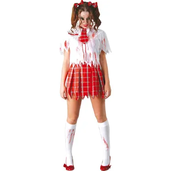 Karnevalový kostým Guirca Fiestas Španělsko Kostým školačka - ZOMBIE varianta: 36-38