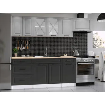 Kuchyňská linka Kuchyňská linka Magda 240/180 popel/grafit MAT