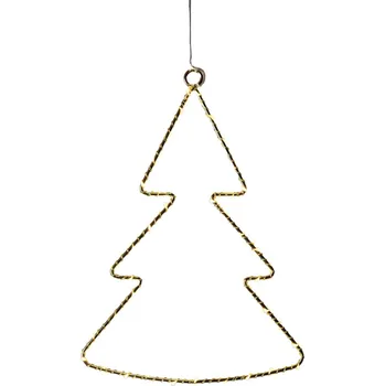 Vánoční dekorace Sirius, Závěsná dekorace Liva Tree 30 Cm, stromeček | zlatá
