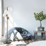 Designová stojanová lampa Qunsia 130 cm zlatá