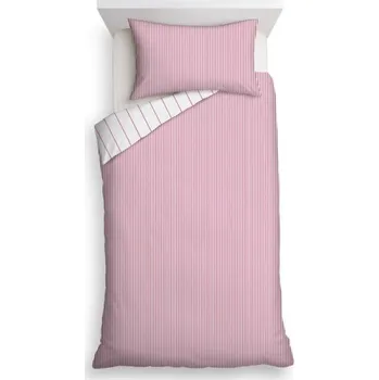 Povlečení KSTL 2-dílné ložní povlečení 140 x 200 cm, 70 x 90 cm Růžové pruhy, 3535