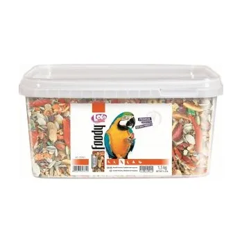 Krmivo pro ptáka LOLO BASIC kompl.krmivo pro velké papoušky 3L/1,5kg kyblík