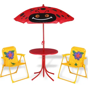 Dětský zahradní nábytek FurniGO Dětská zahradní souprava Beetle 2+1