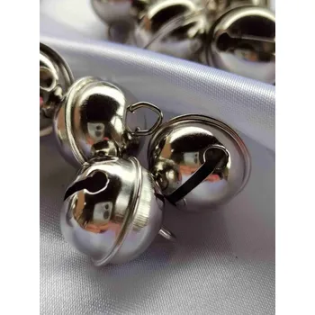 Rolničky Ø20 mm zvonivé barva stříbrná