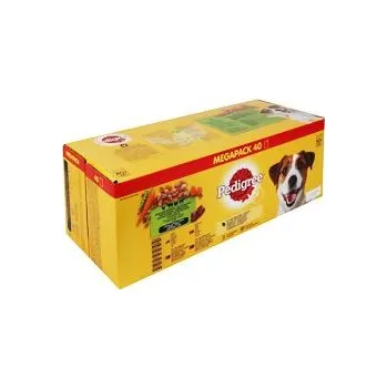 Pamlsek pro psa Pedigree kapsa mix.výběr se zeleninou ve šťávě 40x100g