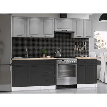 Kuchyňská linka Kuchyňská linka Ilona 240/180 popel/grafit MAT