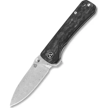 kapesní nůž QSP knife Hawk, damascénský zavírací nůž s klipem QS131-E
