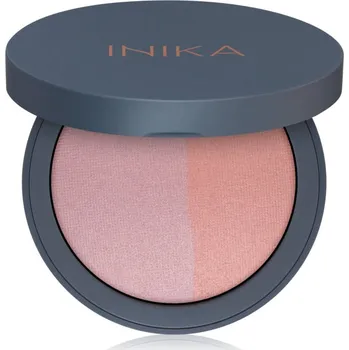 Přípravek na tvář INIKA Organic Blush Duo duo tvářenka odstín Pink Tickle 6,5 g