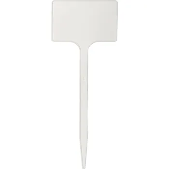 Minipařeniště Jmenovka zapichovací SL 200 bílá 20x8x5 rovná