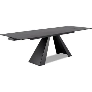 Jídelní stůl Jídelní stůl SALVADORE CERAMIC 180, šedý mat/Černý mat
