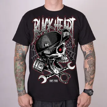 Pánské tričko Pánské triko BLACK HEART RIOT Barva: Černá, Velikost: 3Xl