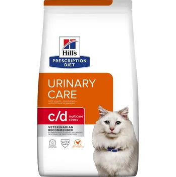 Hill's Pet Nutrition Prescription Diet Feline Adult Urinary Care Multicare Stress c/d Chicken, 3 kg