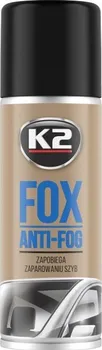 Čistič autoskla K2 Fox Anti-Fog pěnový přípravek proti mlžení oken 150 ml