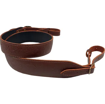 Vodítko pro psa BAFPET Kožený řemen výkroj zdobený, podšitý gumou Barva: Hnědá, Rozměr: 35mm x 115cm 50004