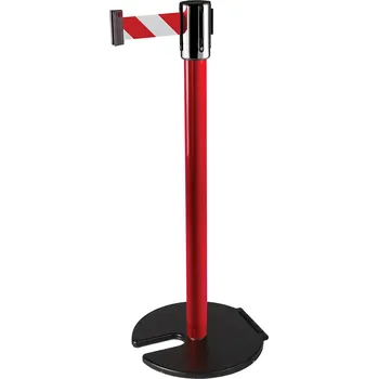 Plotový sloupek HAPPY END Zahrazovací sloupek stohovatelný 2,3 m, červená – bílá / červená, PROFI - CV 773.27