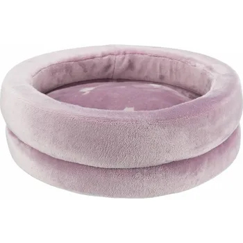 Pelíšek pro psa LILLY, kruhový pelech s pevným okrajem a polštářem, ø 45 cm, starorůžová