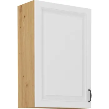 Kuchyňská skříňka Kuchyňská horní skříňka STIPE 60 G 90 1F, Bílá/Dub artisan