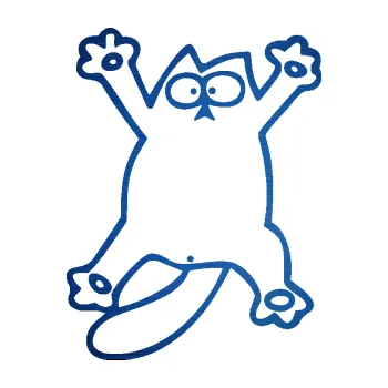 Samolepící dekorace Kočka 041 levá rozpláclá na skle (65 - škrábaný kov modrý) SAMOLEPKA NA AUTO, NÁLEPKA, FÓLIE, POLEP, TUNING, VLASTNÍ TEXT, TISK, AUTOSAMOLEPKY.cz, POLEPY, OBRÁZEK, LOGO, 3D STICKERS