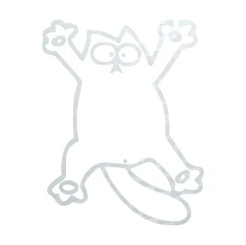 Samolepící dekorace SAMOLEPKA Kočka 041 pravá rozpláclá na skle (51 - 3D karbon bílý) NA AUTO, NÁLEPKA, FÓLIE, POLEP, TUNING, VLASTNÍ TEXT, TISK, AUTOSAMOLEPKY.cz, POLEPY, OBRÁZEK, LOGO, SAMOLEPKY