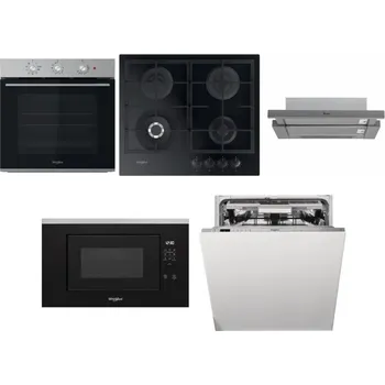Set domácích spotřebičů WHIRLPOOL OMK38HU0X + WHIRLPOOL GOFL 629/NB1 + WHIRLPOOL AKR 749/1 IX + WHIRLPOOL WMF200G + WHIRLPOOL WIO 3O540 PELG