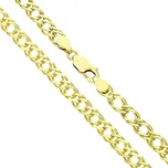Goldstore Zlatý řetízek dvojpancr 5 mm Váha: 17.30 g, Délka: 50 cm