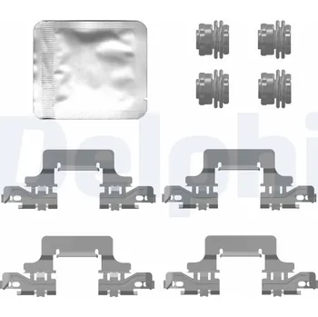 Přislušenství brzdového systému Sada příslušenství, obložení kotoučové brzdy DELPHI LX0777