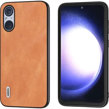 Pouzdro na mobilní telefon ABEEL 65342 ABEEL LEATHER Obal pro Sony Xperia 5 V hnědý