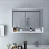 Koupelnový nábytek LED koupelnová zrcadlová skříňka 80 x 15 x 60 cm bílá