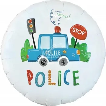 Zábavní pyrotechnika Balón fóliový 45 cm - policejní auto