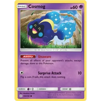 Sběratelská karetní hra Cosmog 100/236 - Cosmic Eclipse Typ karty: Non-Holo