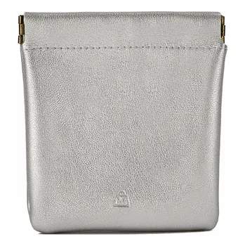 Elegantní peněženka z umělé kůže - Stříbrný