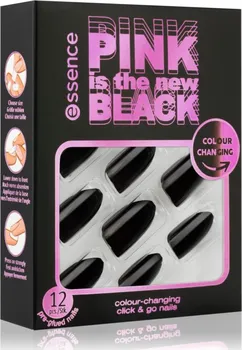 Umělé nehty Essence Pink is the New Black Click & Go Nails 12 ks